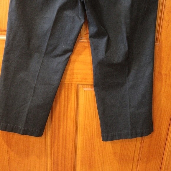 Tommy Hilfiger 90s Wide-Leg Chino Pants Janie Fit Cropped 12 w/ Belt - Picture 5 of 15